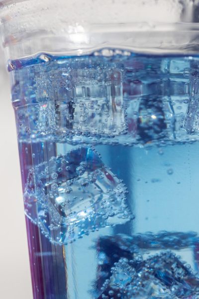 galdieria blue color in an acidic beverage